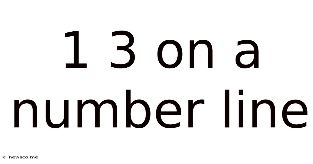 1 3 On A Number Line