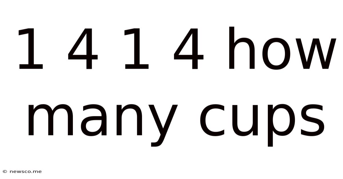 1 4 1 4 How Many Cups