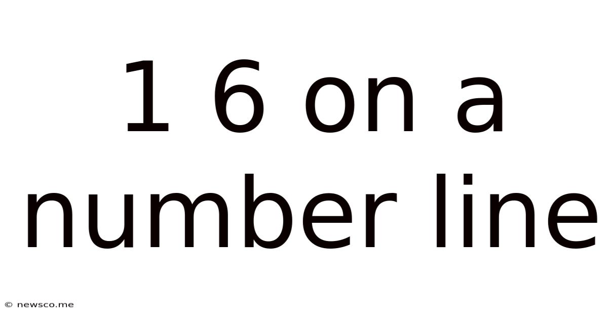 1 6 On A Number Line