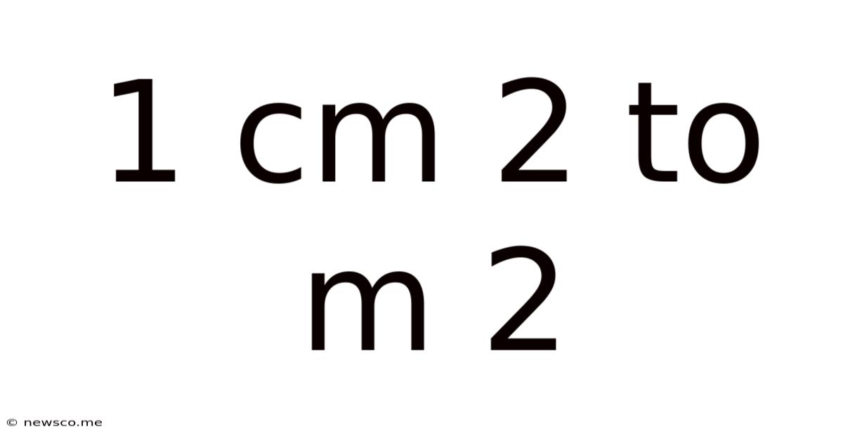 1 Cm 2 To M 2