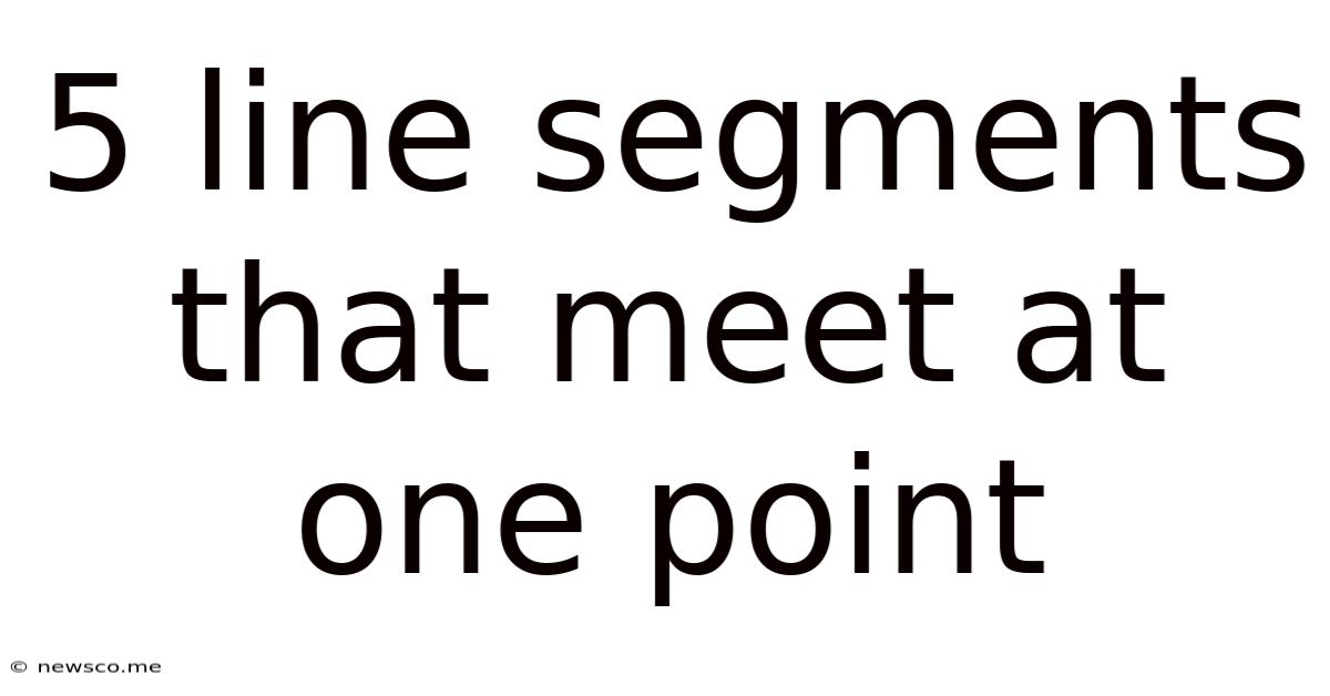 5 Line Segments That Meet At One Point