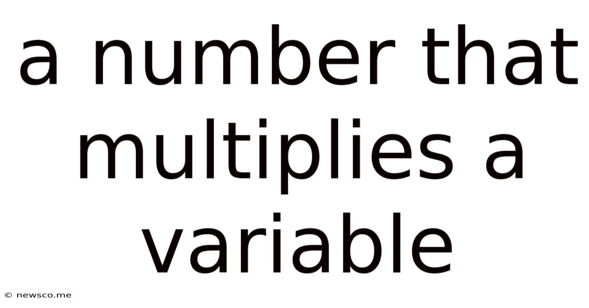 A Number That Multiplies A Variable
