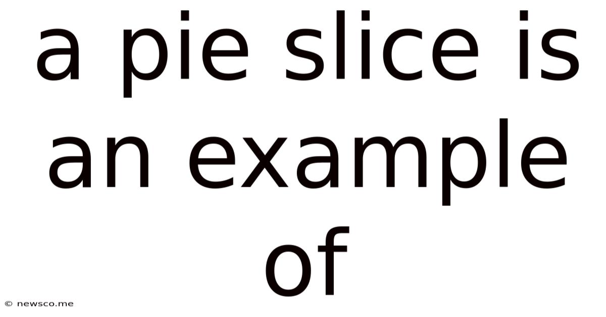 A Pie Slice Is An Example Of