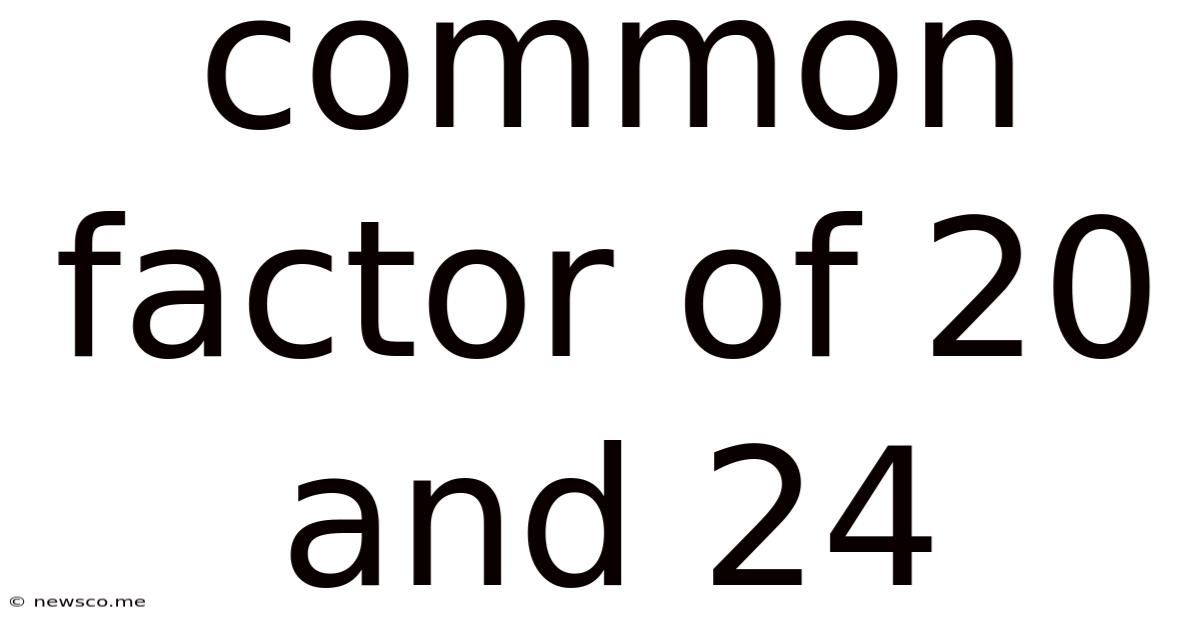 Common Factor Of 20 And 24
