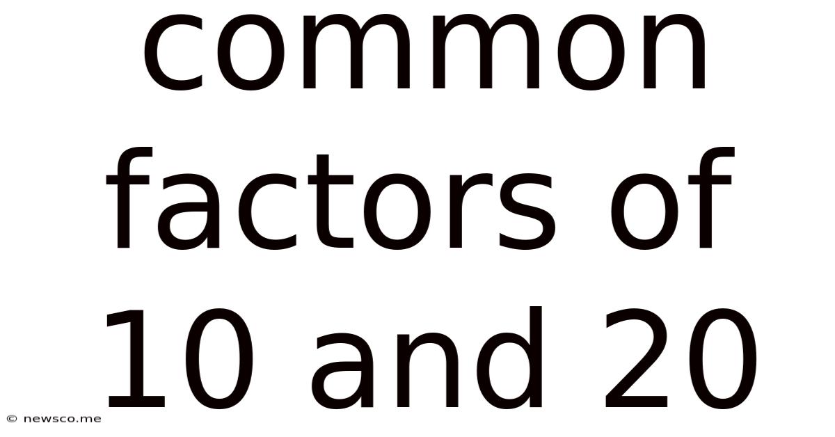 Common Factors Of 10 And 20