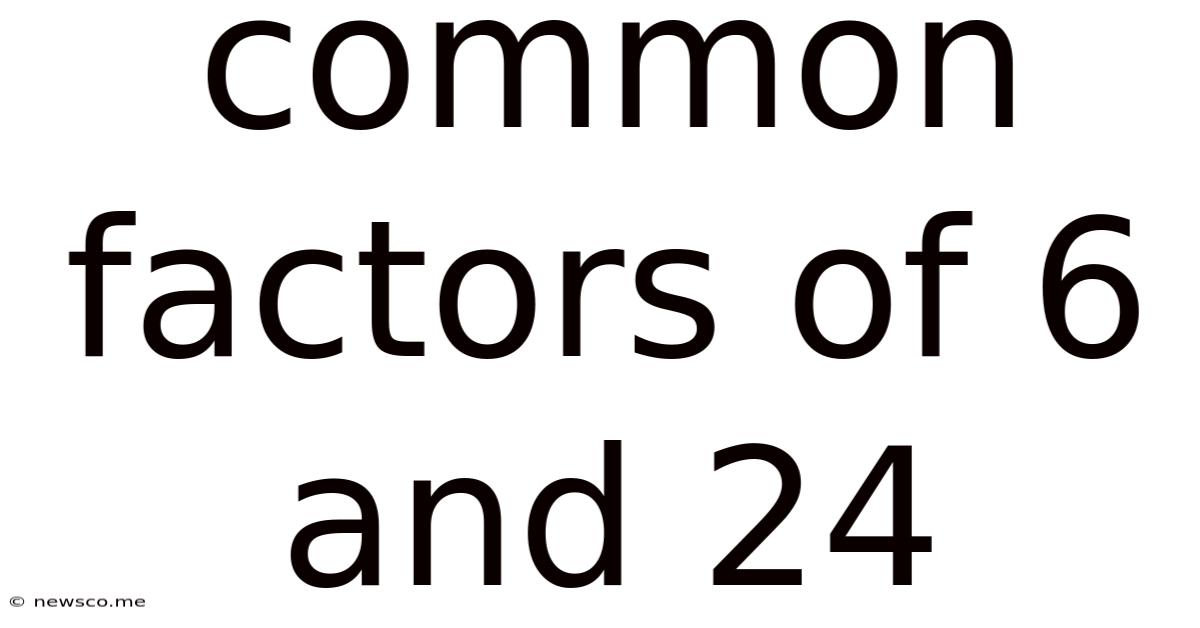 Common Factors Of 6 And 24