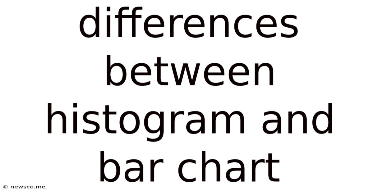 Differences Between Histogram And Bar Chart