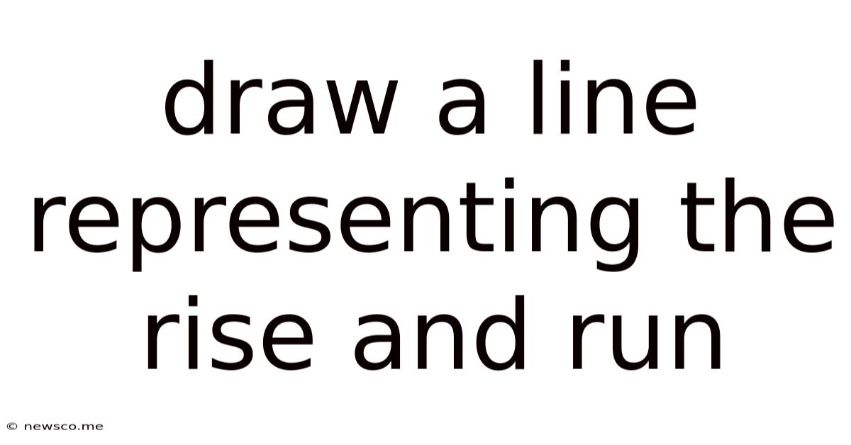 Draw A Line Representing The Rise And Run