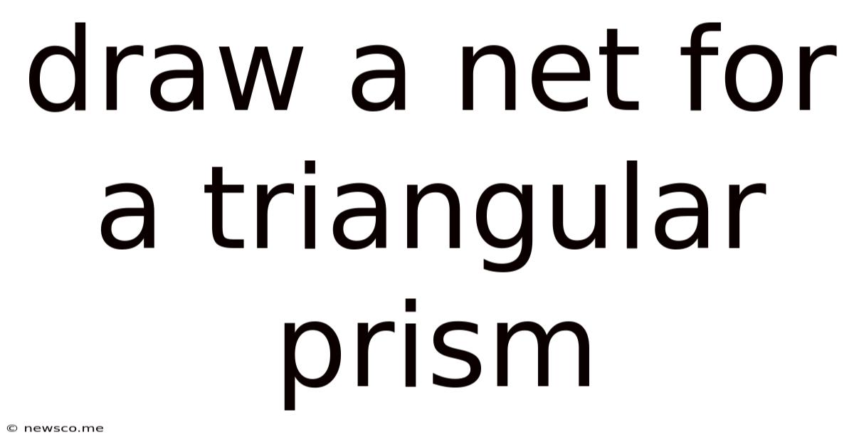 Draw A Net For A Triangular Prism