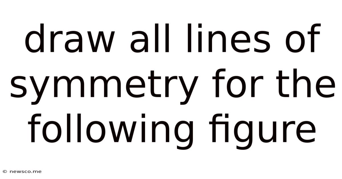 Draw All Lines Of Symmetry For The Following Figure