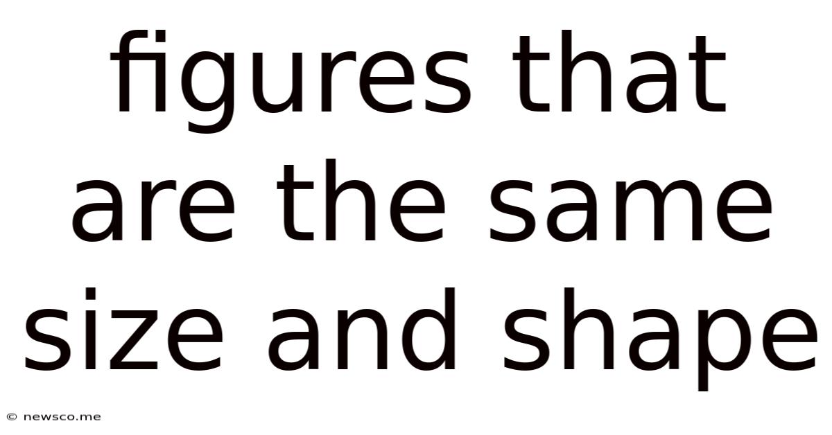 Figures That Are The Same Size And Shape