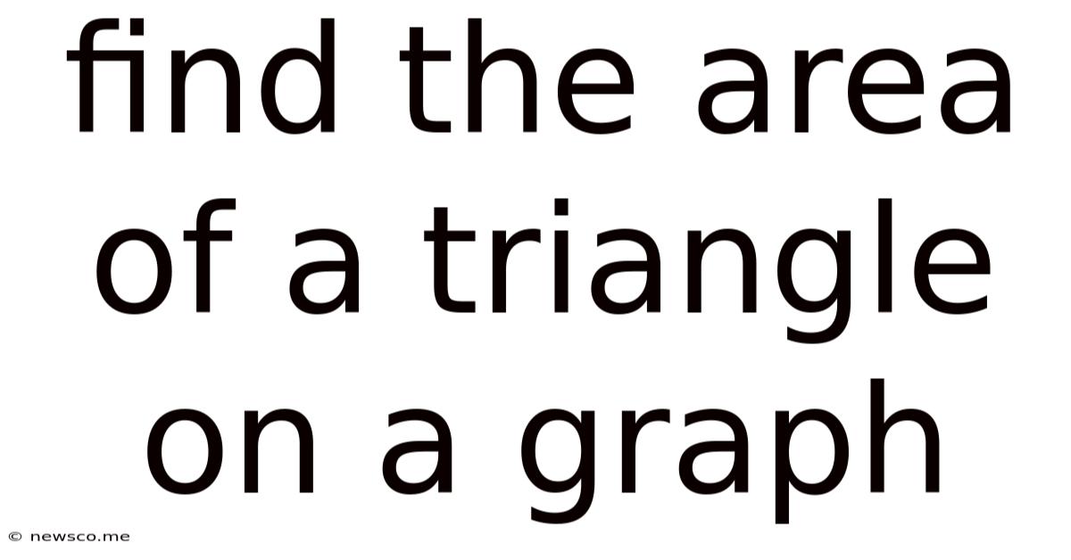 Find The Area Of A Triangle On A Graph