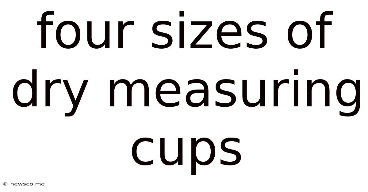 Four Sizes Of Dry Measuring Cups