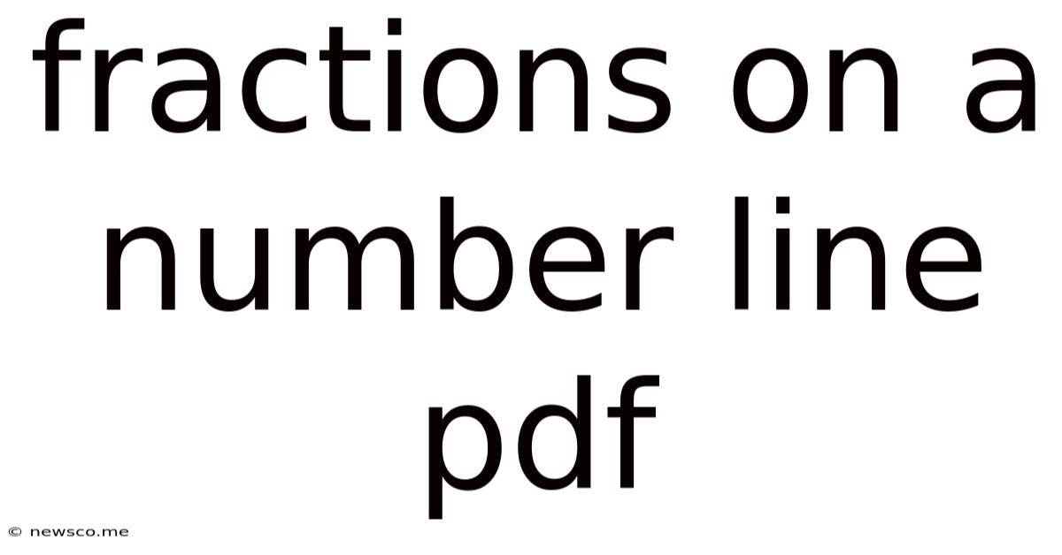 Fractions On A Number Line Pdf