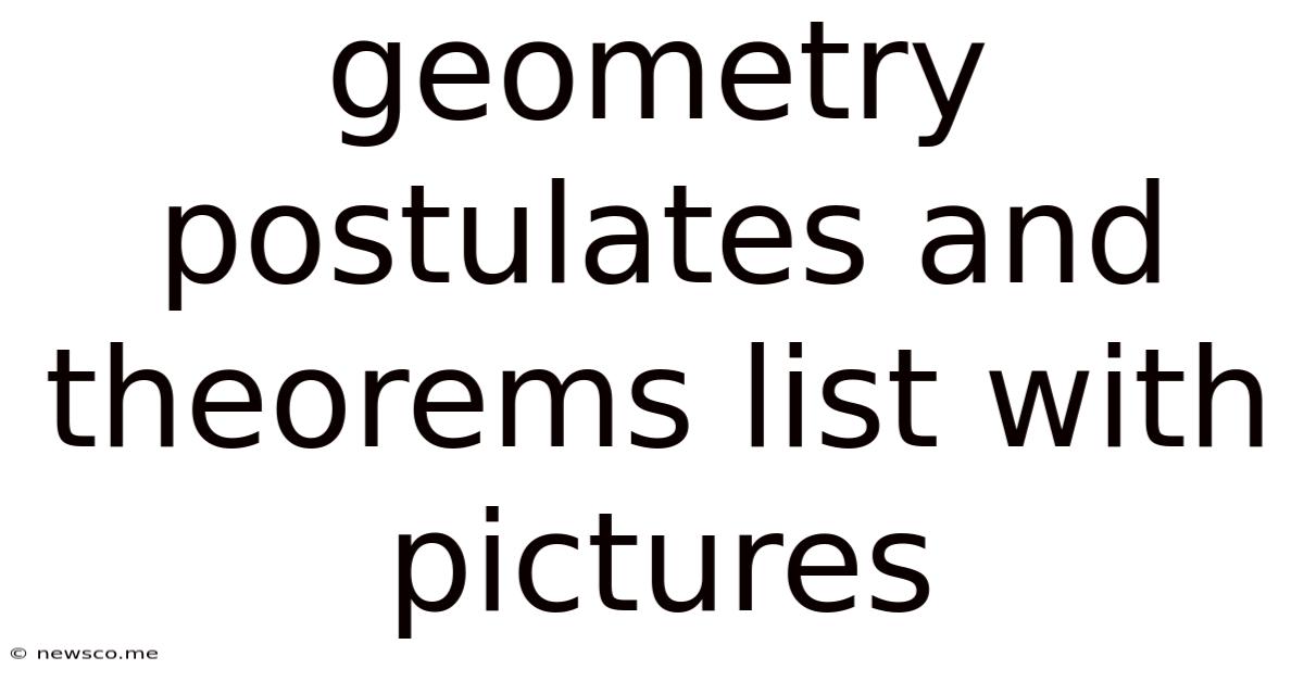 Geometry Postulates And Theorems List With Pictures