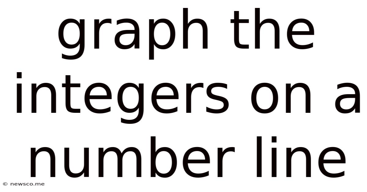 Graph The Integers On A Number Line
