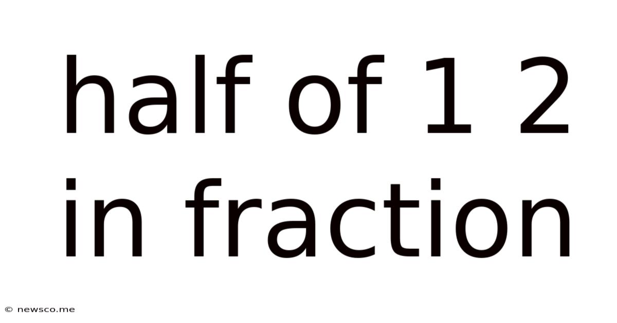 Half Of 1 2 In Fraction