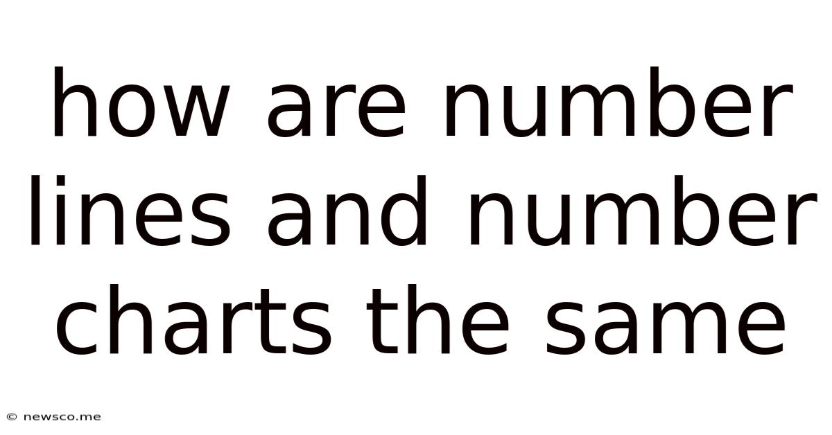 How Are Number Lines And Number Charts The Same