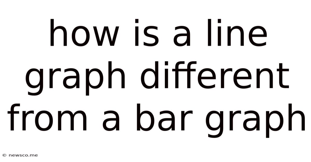 How Is A Line Graph Different From A Bar Graph