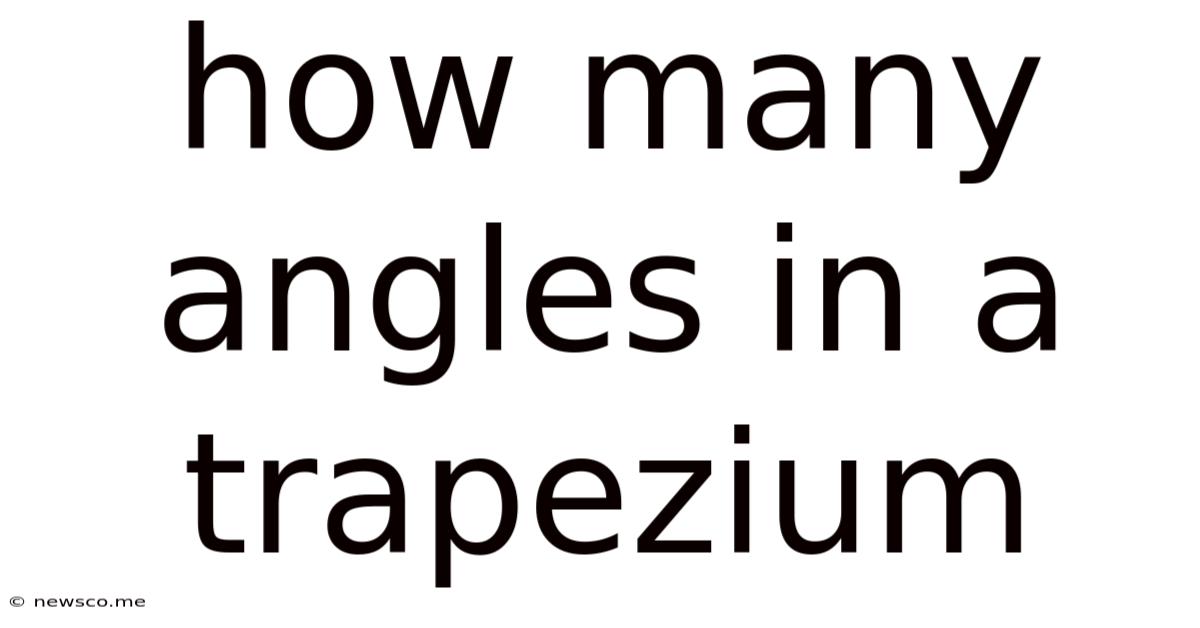 How Many Angles In A Trapezium
