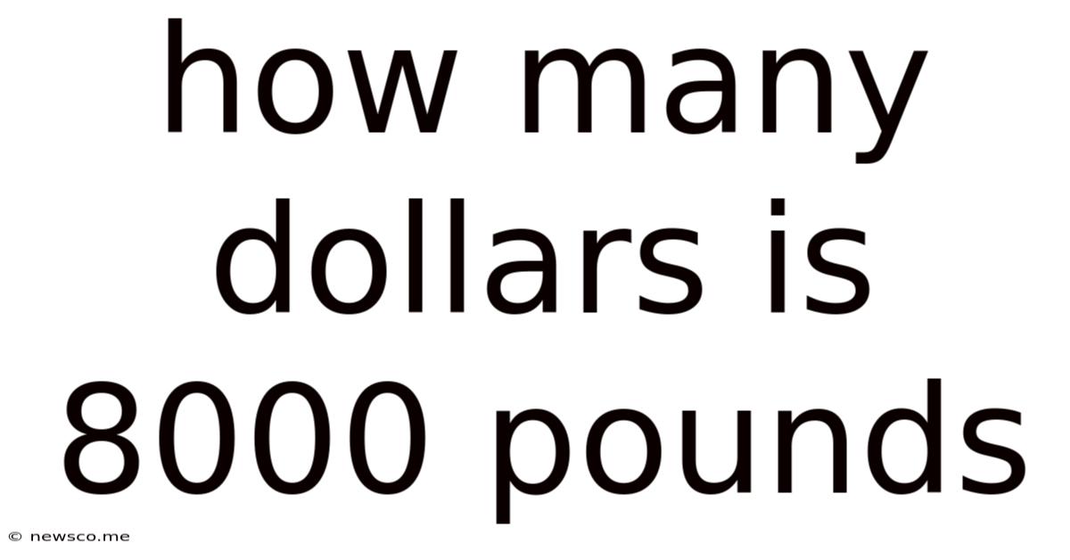 How Many Dollars Is 8000 Pounds
