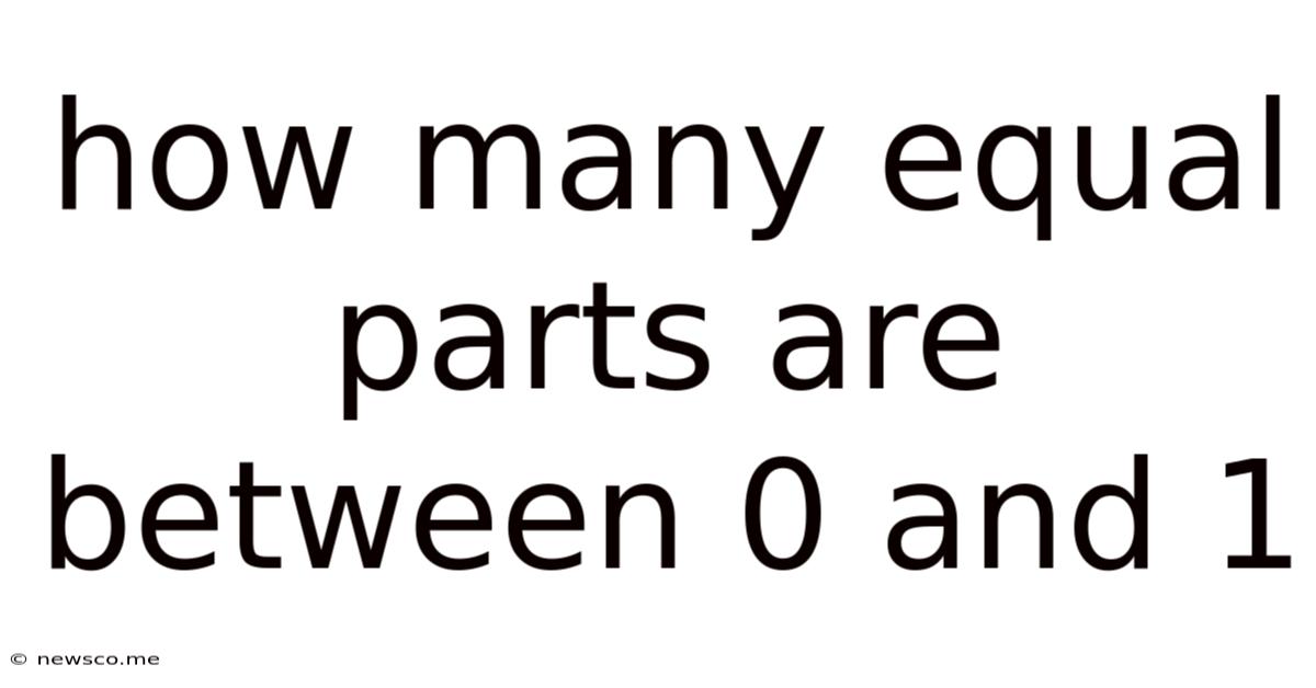 How Many Equal Parts Are Between 0 And 1