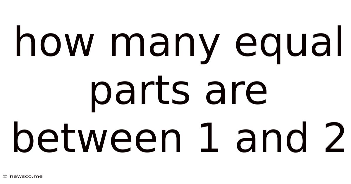 How Many Equal Parts Are Between 1 And 2