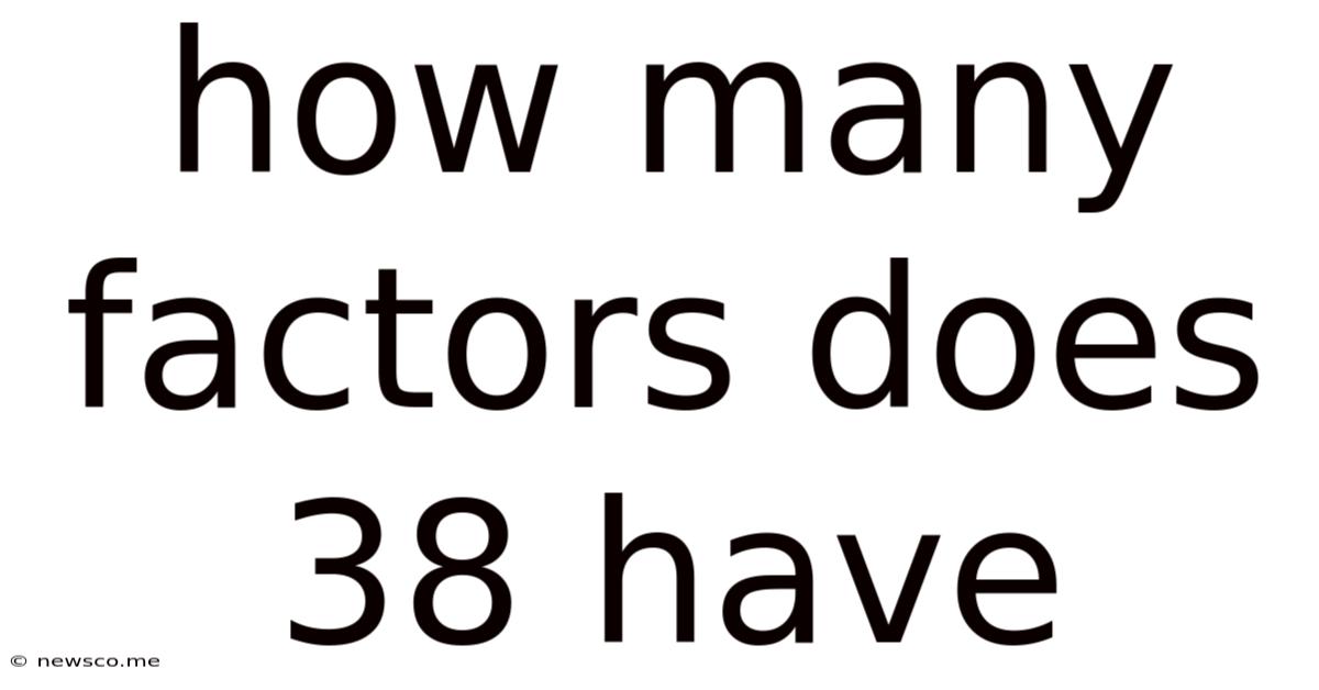 How Many Factors Does 38 Have