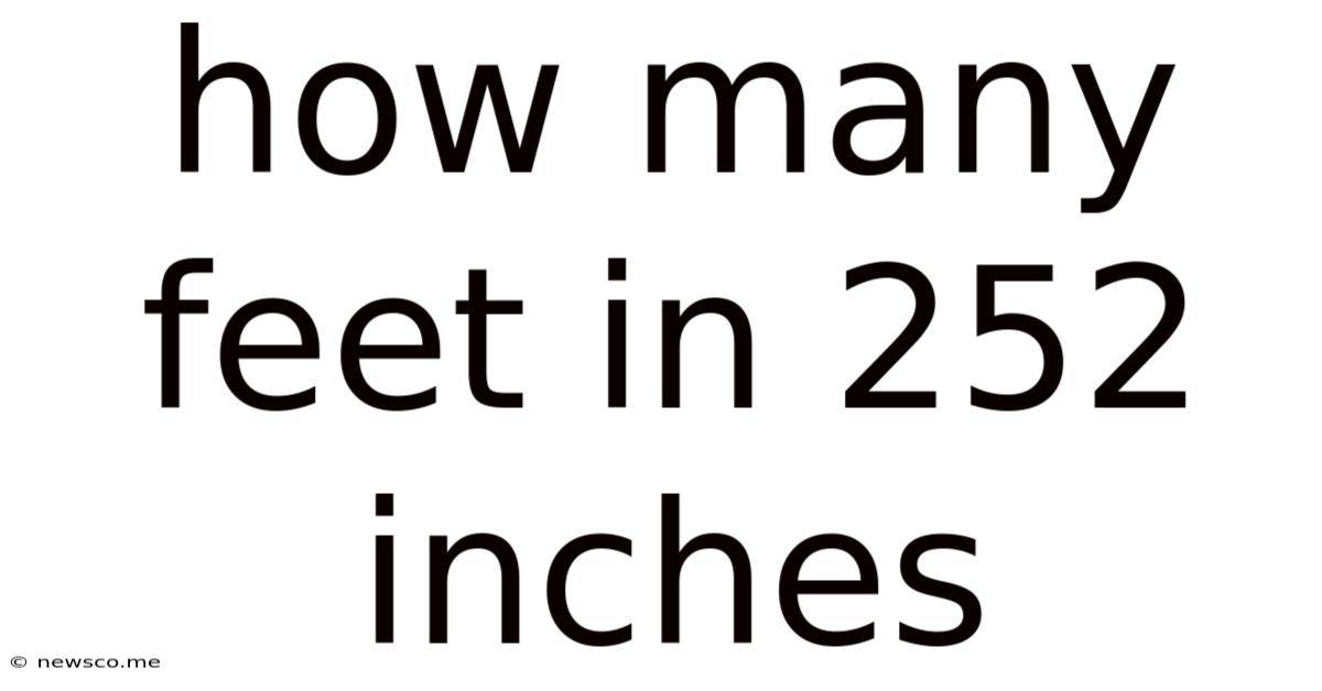 How Many Feet In 252 Inches