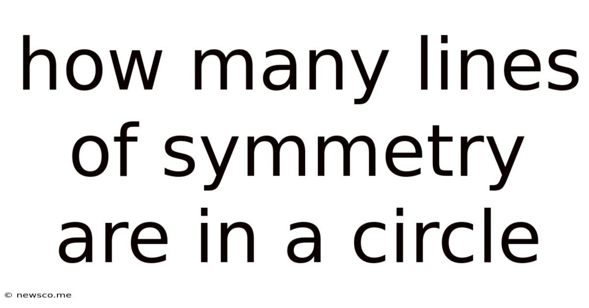 How Many Lines Of Symmetry Are In A Circle