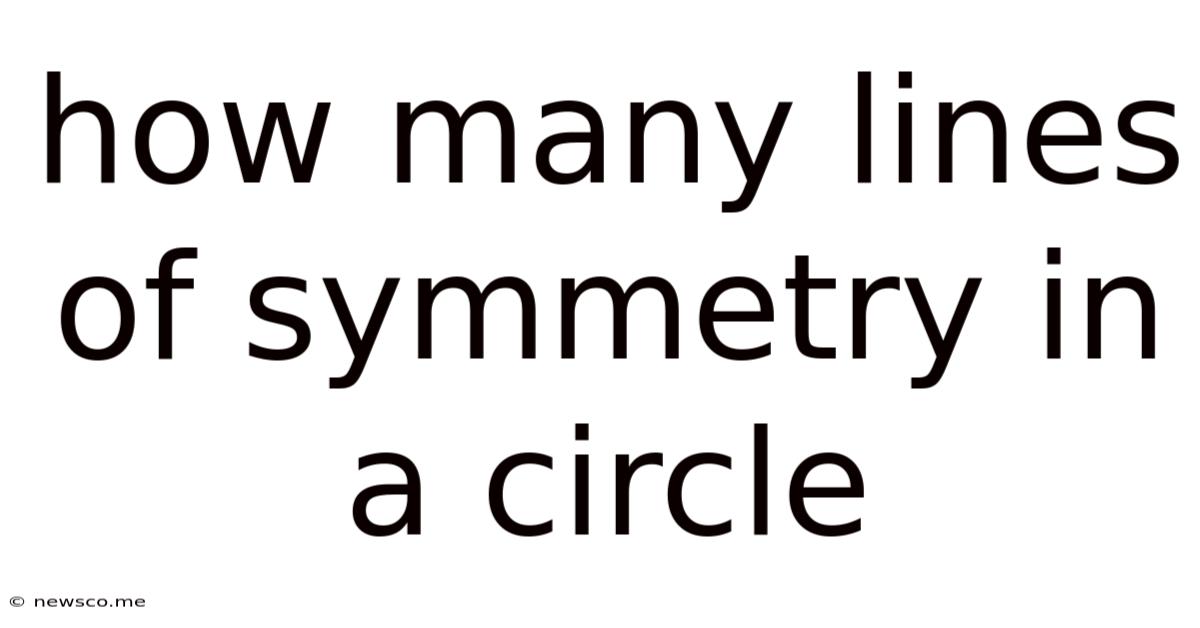 How Many Lines Of Symmetry In A Circle