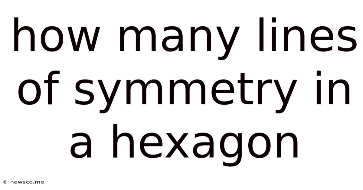 How Many Lines Of Symmetry In A Hexagon