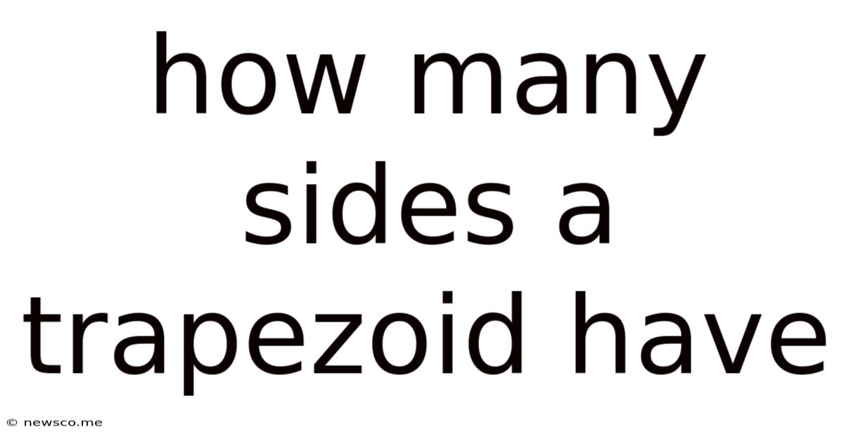 How Many Sides A Trapezoid Have
