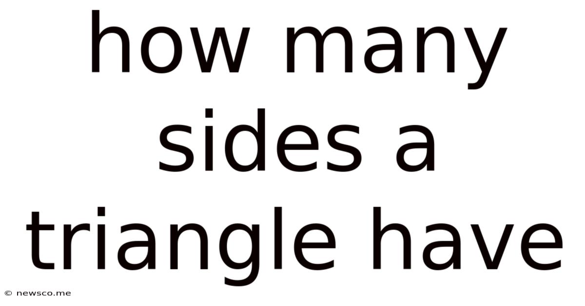 How Many Sides A Triangle Have