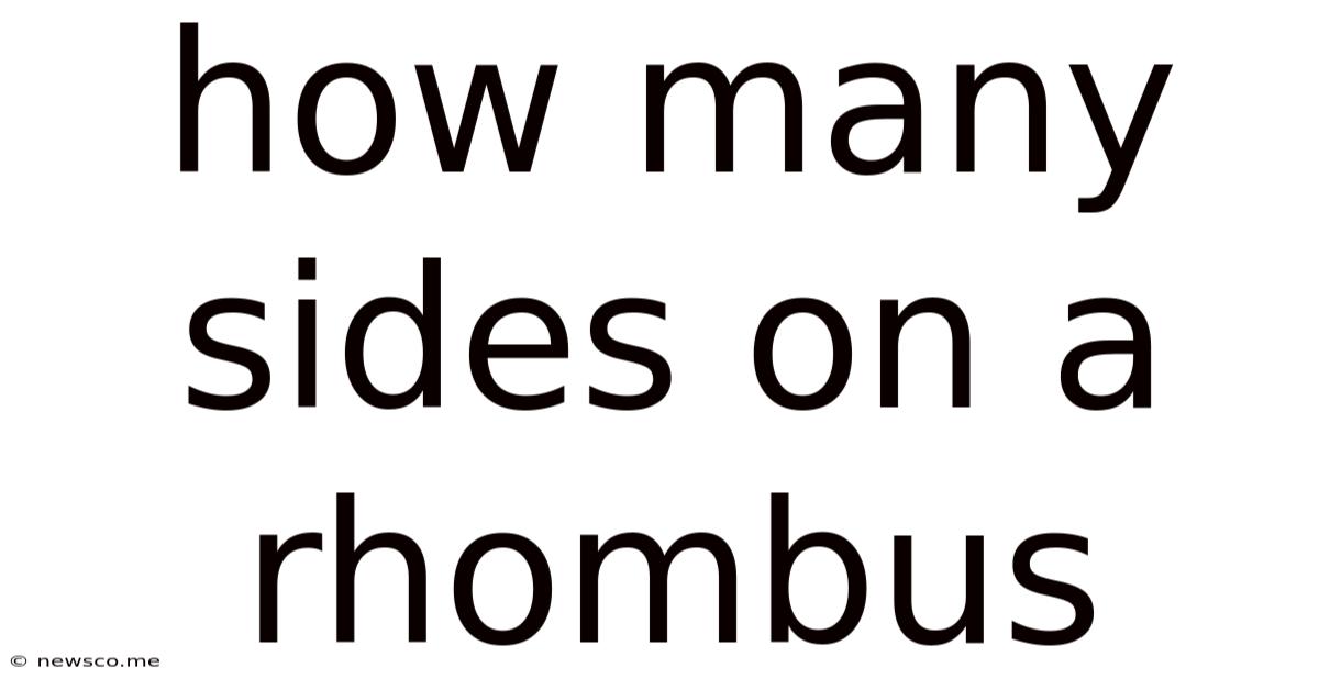 How Many Sides On A Rhombus
