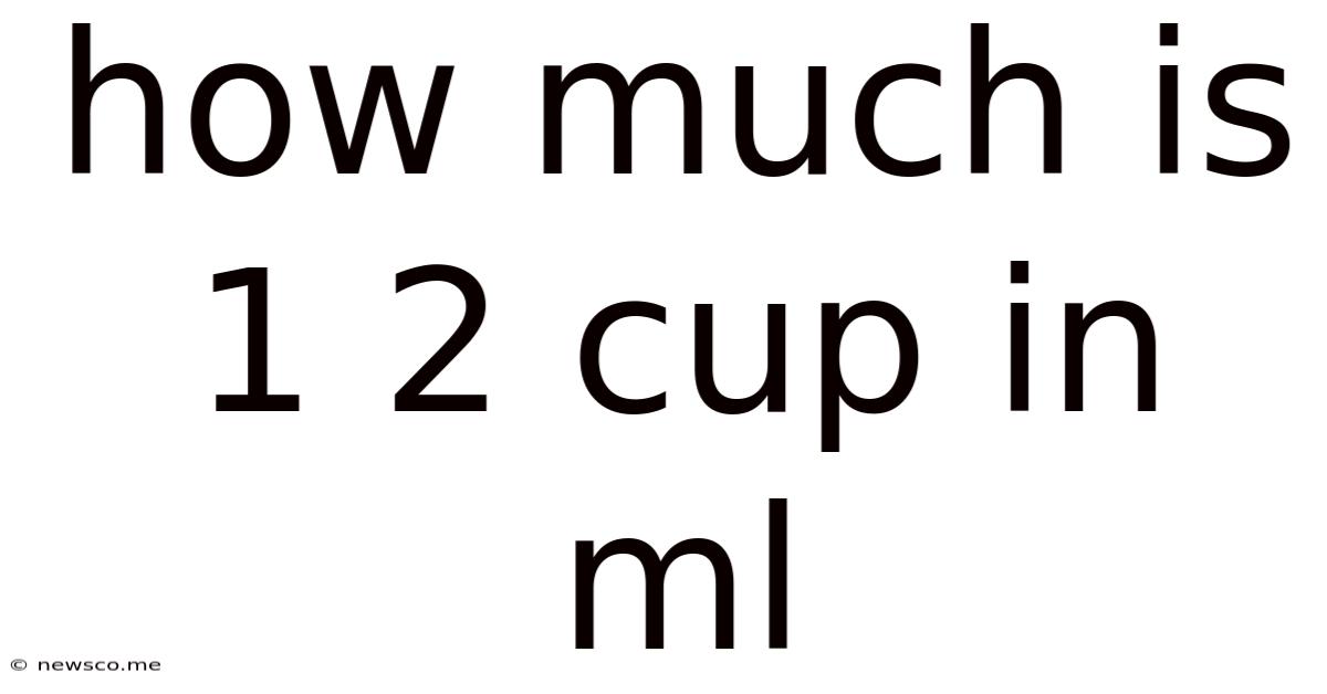 How Much Is 1 2 Cup In Ml