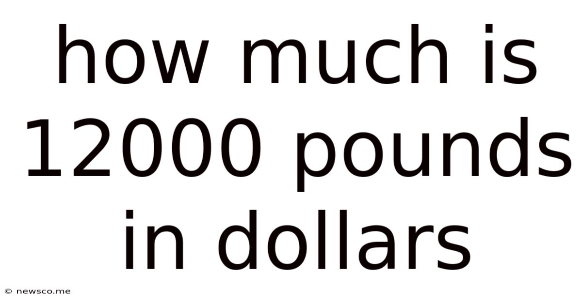 How Much Is 12000 Pounds In Dollars