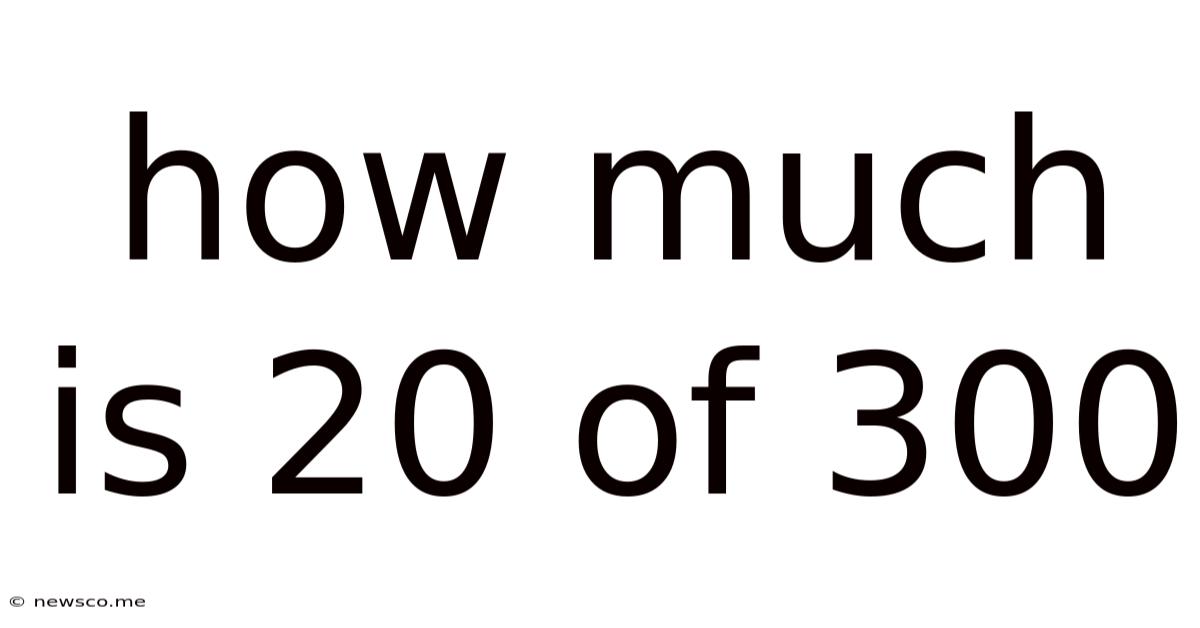 How Much Is 20 Of 300