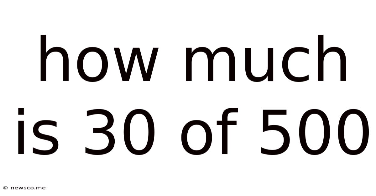 How Much Is 30 Of 500