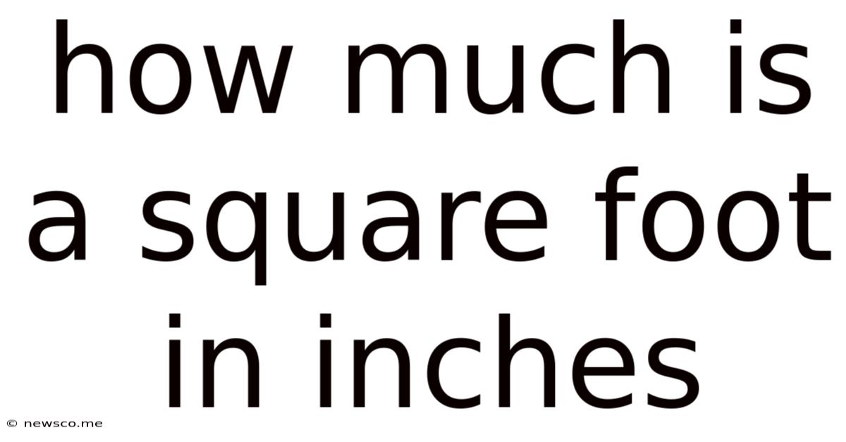 How Much Is A Square Foot In Inches
