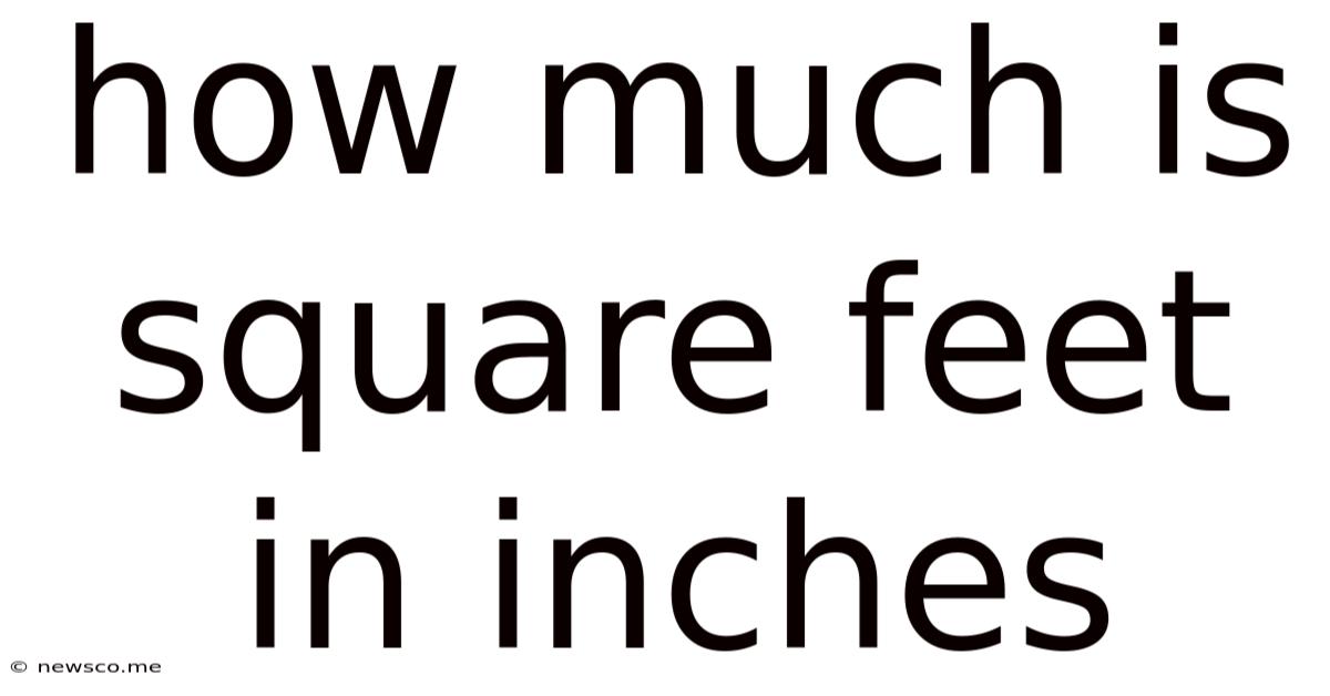 How Much Is Square Feet In Inches