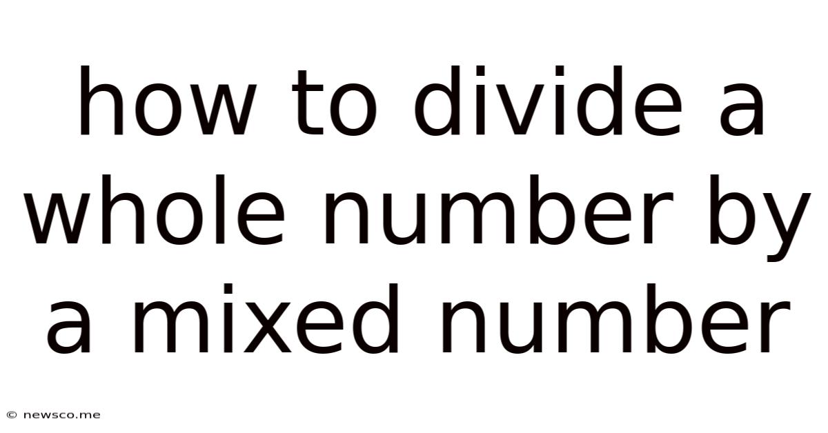 How To Divide A Whole Number By A Mixed Number