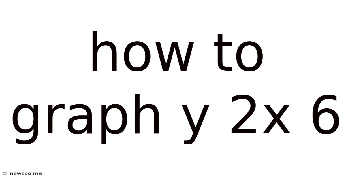 How To Graph Y 2x 6