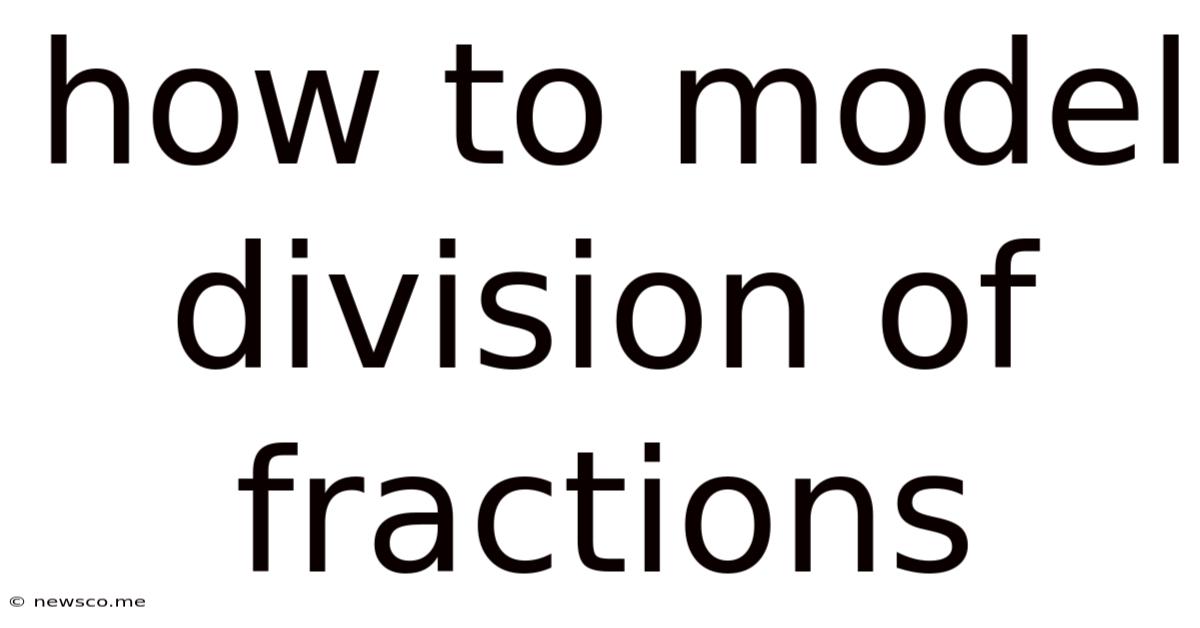 How To Model Division Of Fractions
