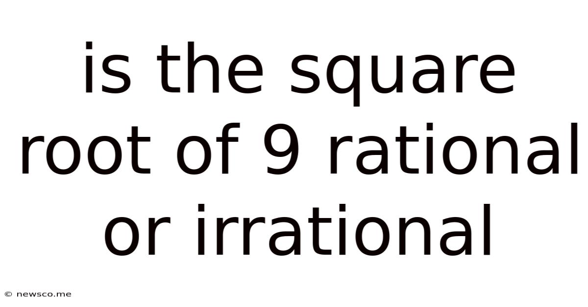 Is The Square Root Of 9 Rational Or Irrational