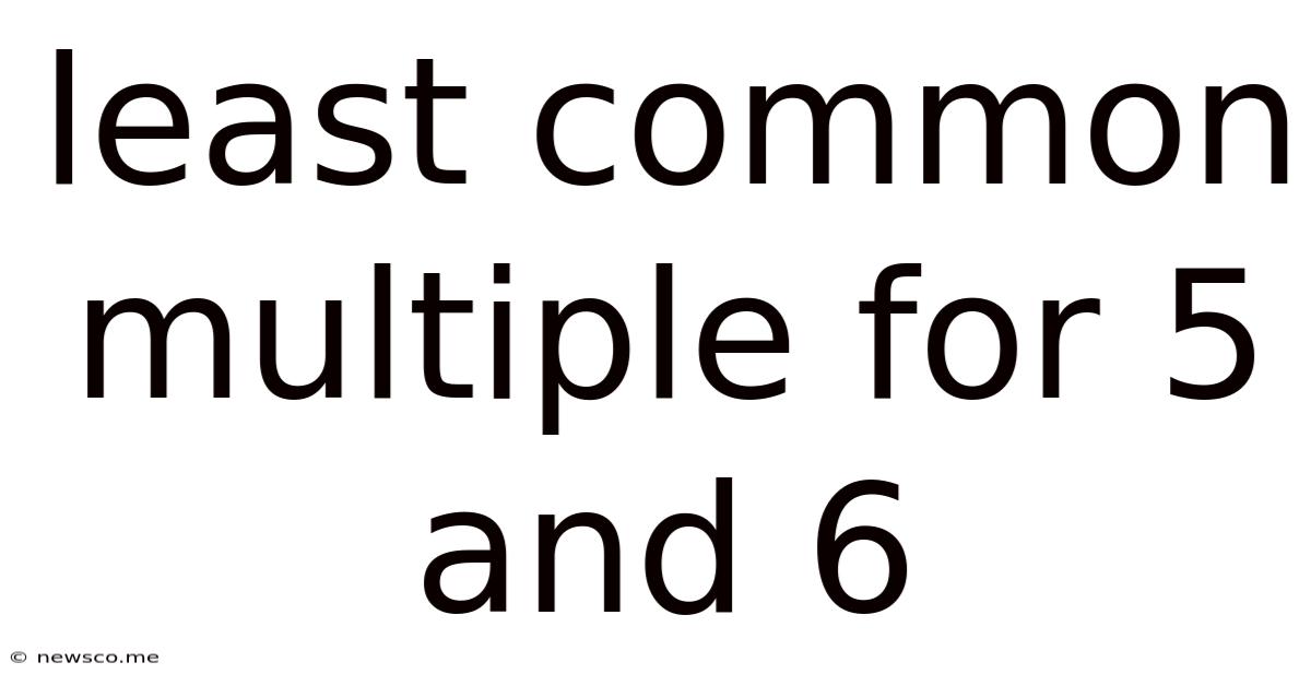 Least Common Multiple For 5 And 6