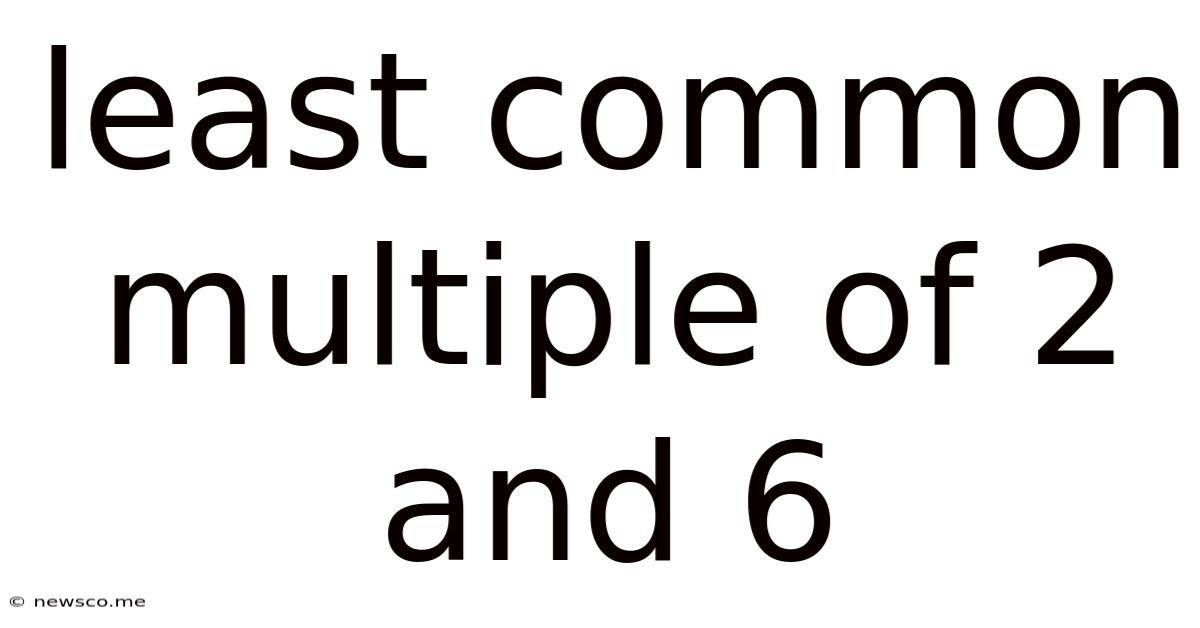 Least Common Multiple Of 2 And 6