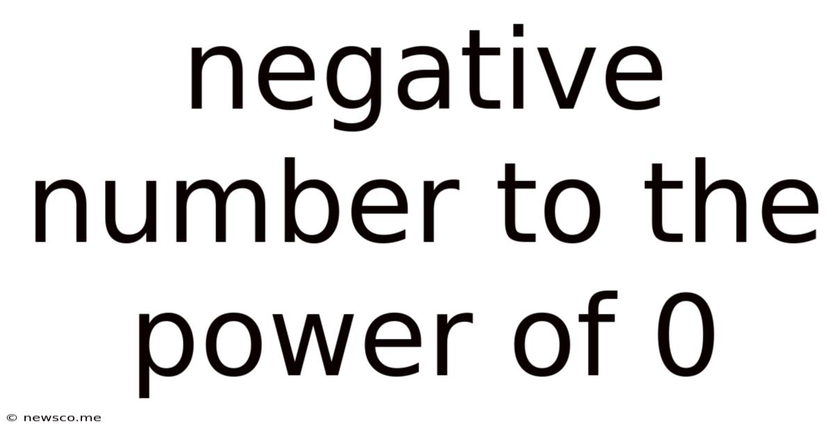 Negative Number To The Power Of 0