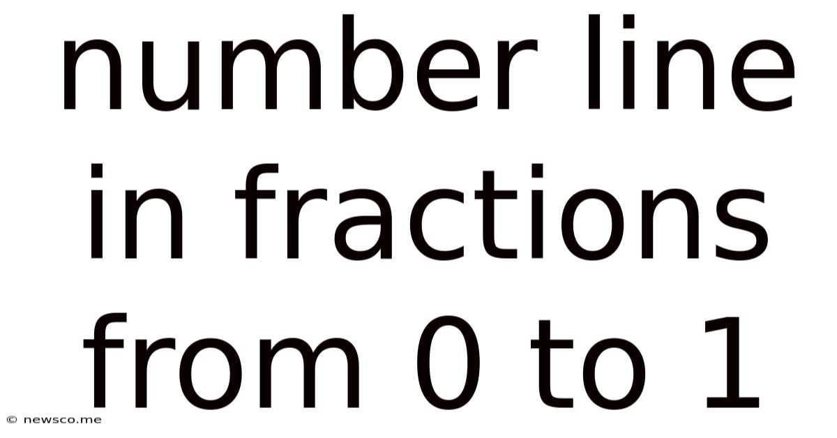 Number Line In Fractions From 0 To 1