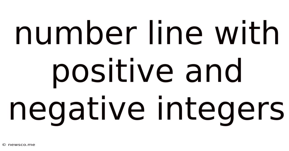 Number Line With Positive And Negative Integers